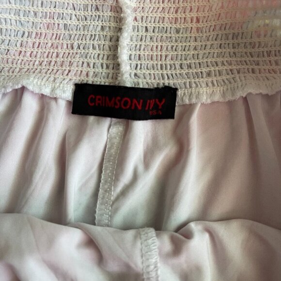 Crimson Ivy Bohemian Sheer Skirt Size L - Picture 4 of 7